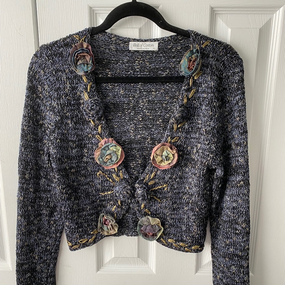 Ball of Cotton Sweater Made in USA SZ Sm